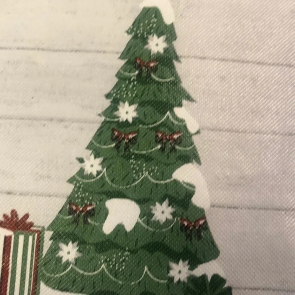 Farmhouse Red Pick Up Truck Christmas Placemats‎